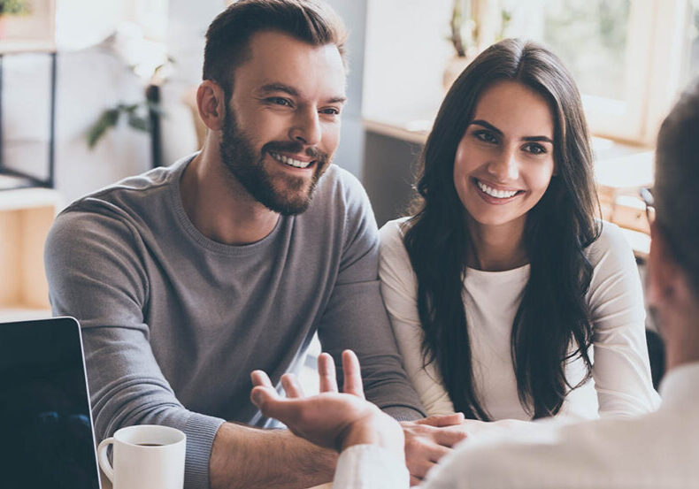 Couple excited about the value of their financial advisor