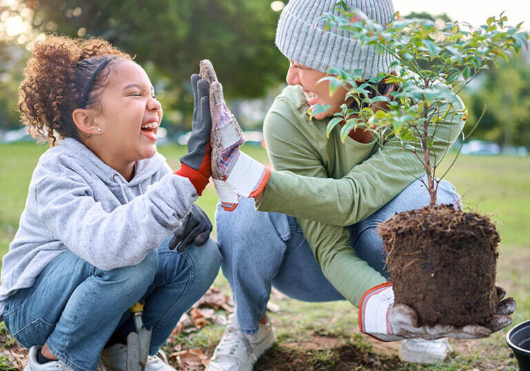 Mom works at getting her daughter interested in philanthropy