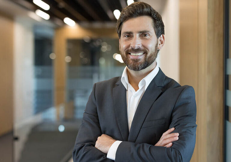 professional businessman outsources HR